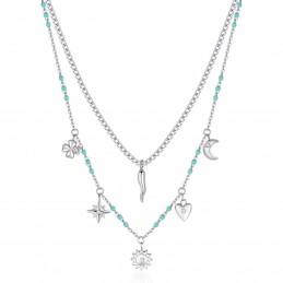 Collana Doppio Filo Donna...