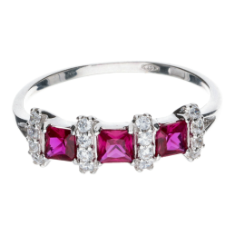 Anello con Zirconi Colorati...