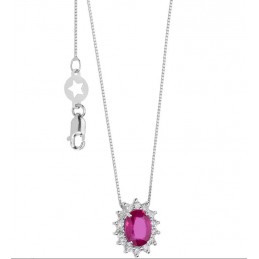 Collana Rubino Comete...