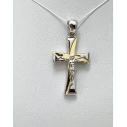 Ciondolo Croce in oro 18 KT...