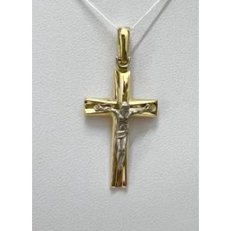 Ciondolo Croce in oro 18 KT...