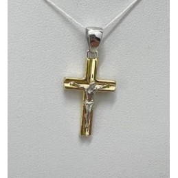Ciondolo Croce in oro 18 KT...