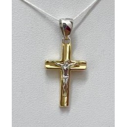 Ciondolo Croce in oro 18 KT...