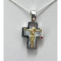 Ciondolo Croce in oro 18 KT...