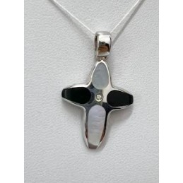 Ciondolo Croce in oro 18 KT...