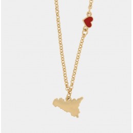 Collana Donna I Love Sicily...