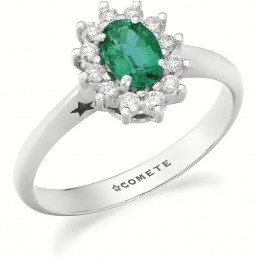 Anello Smeraldo Comete...